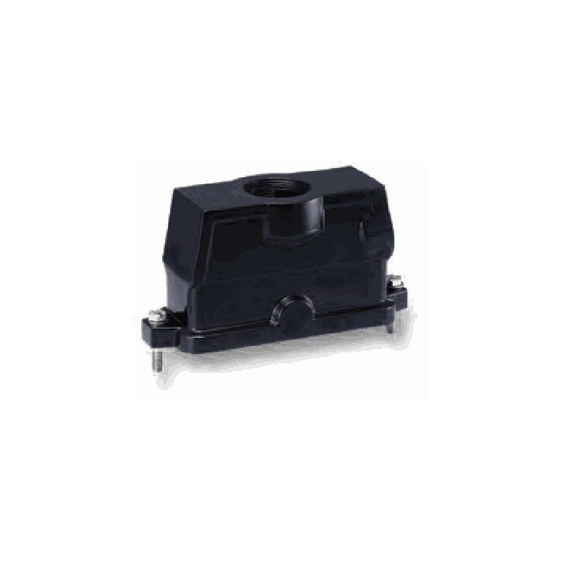 Capot 24B, Aluminium moulé sous pression, acier inoxydable, IP68/IP69K, Sortie verticale, M40